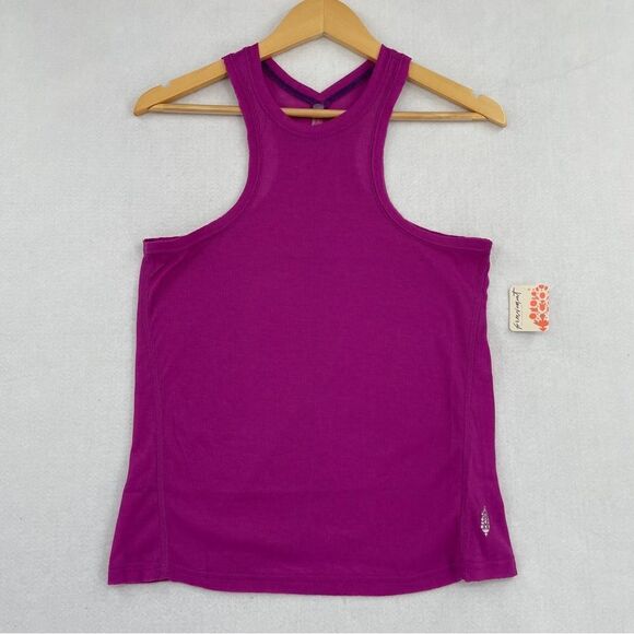 -FP Movement by Free People Very Varsity Women's Ribbed Sheer Tank Top NWT XS - Picture 14 of 15